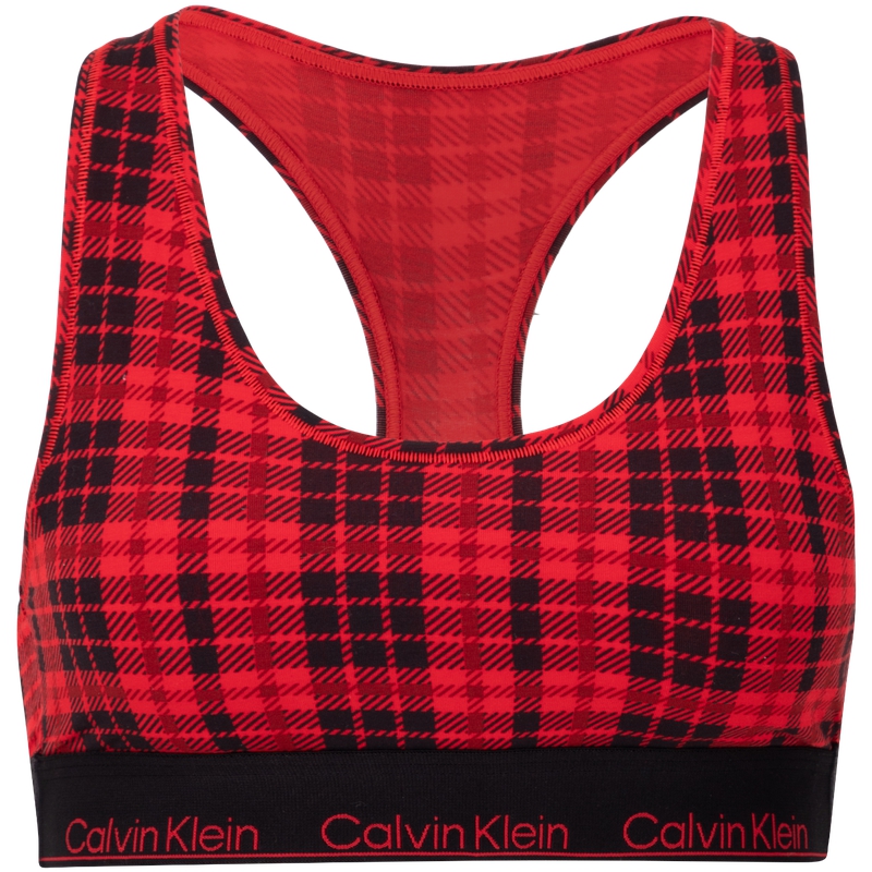 

Бюстгальтер CALVIN KLEIN женский, красный, в клетку