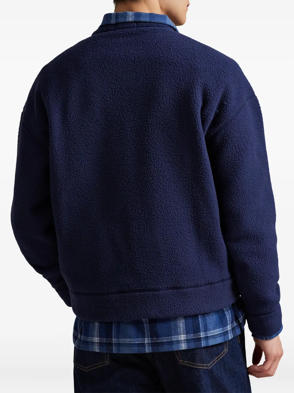 Свитшот с нагрудным карманом Polo Ralph Lauren, синий — фото 4