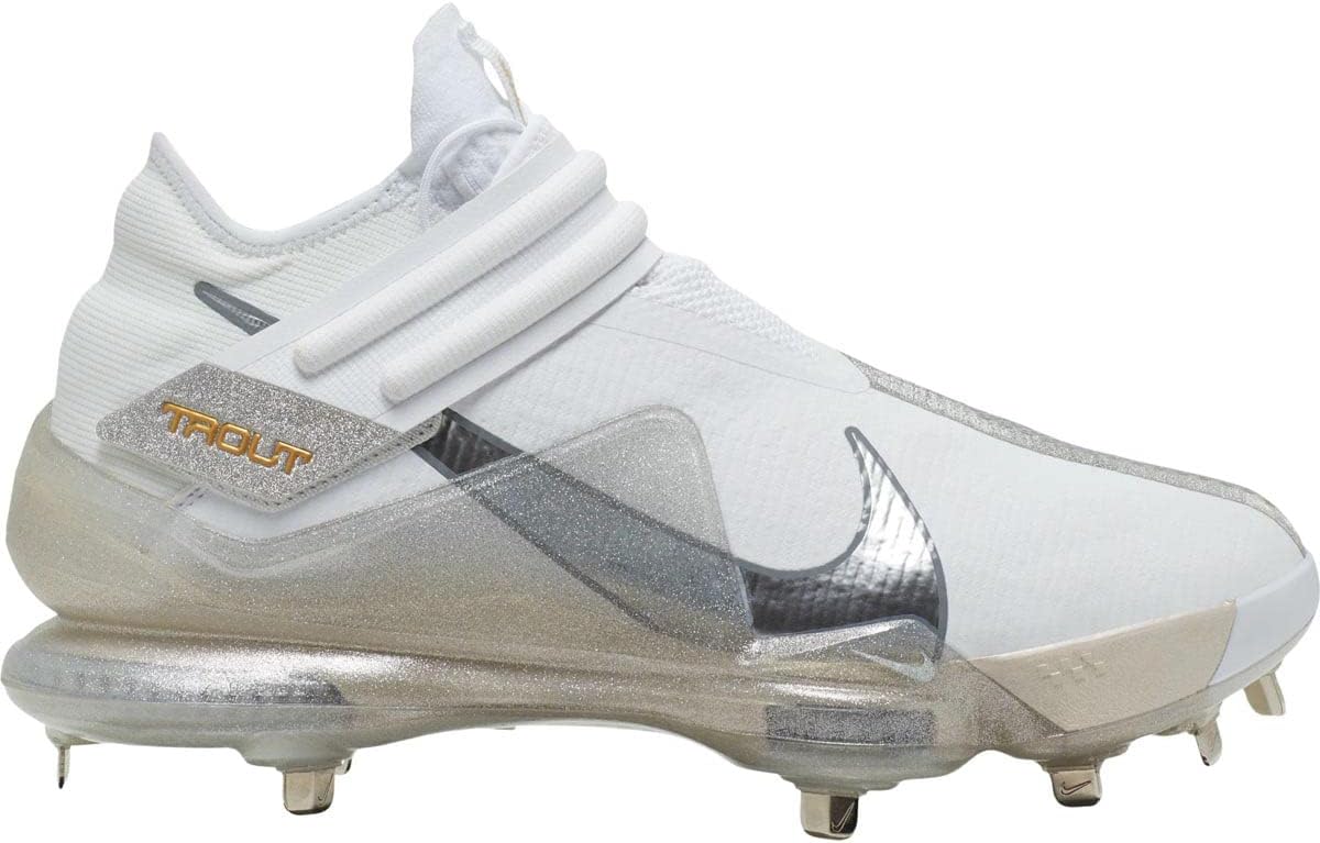 

Бейсбольные бутсы Nike Men's Force Zoom Trout 7 Pro Metal, белый/металлик золотой