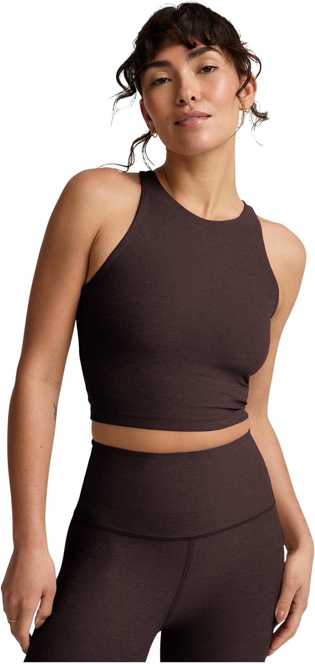 

Женская укороченная майка Spacedye Refocus Beyond Yoga, Dark Chocolate Heather