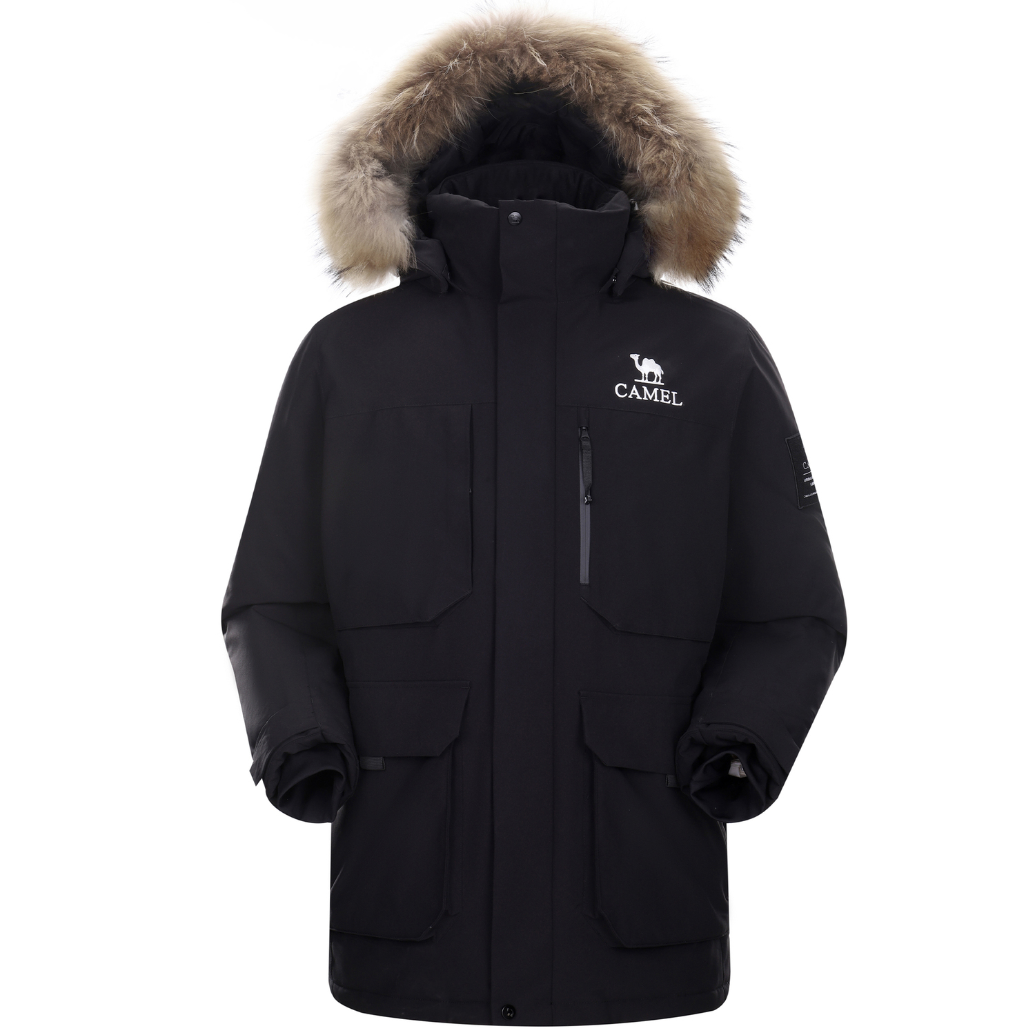 

Теплая куртка из коллекции Fleece Collection Unisex CAMEL, phantom черный