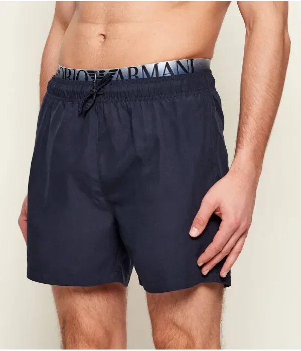Пляжные шорты regular fit Emporio Armani, темно-синий