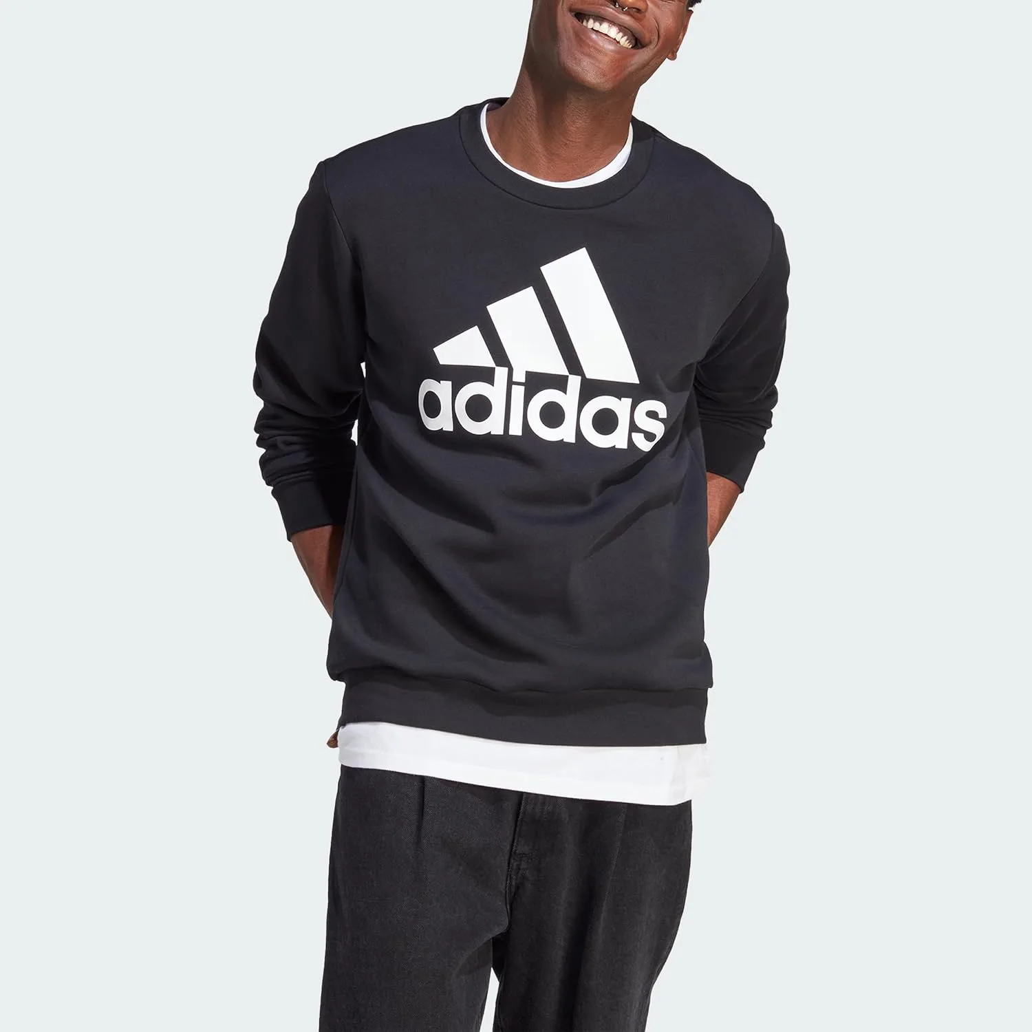Толстовка adidas Essentials Fleece с круглым вырезом — фото 3
