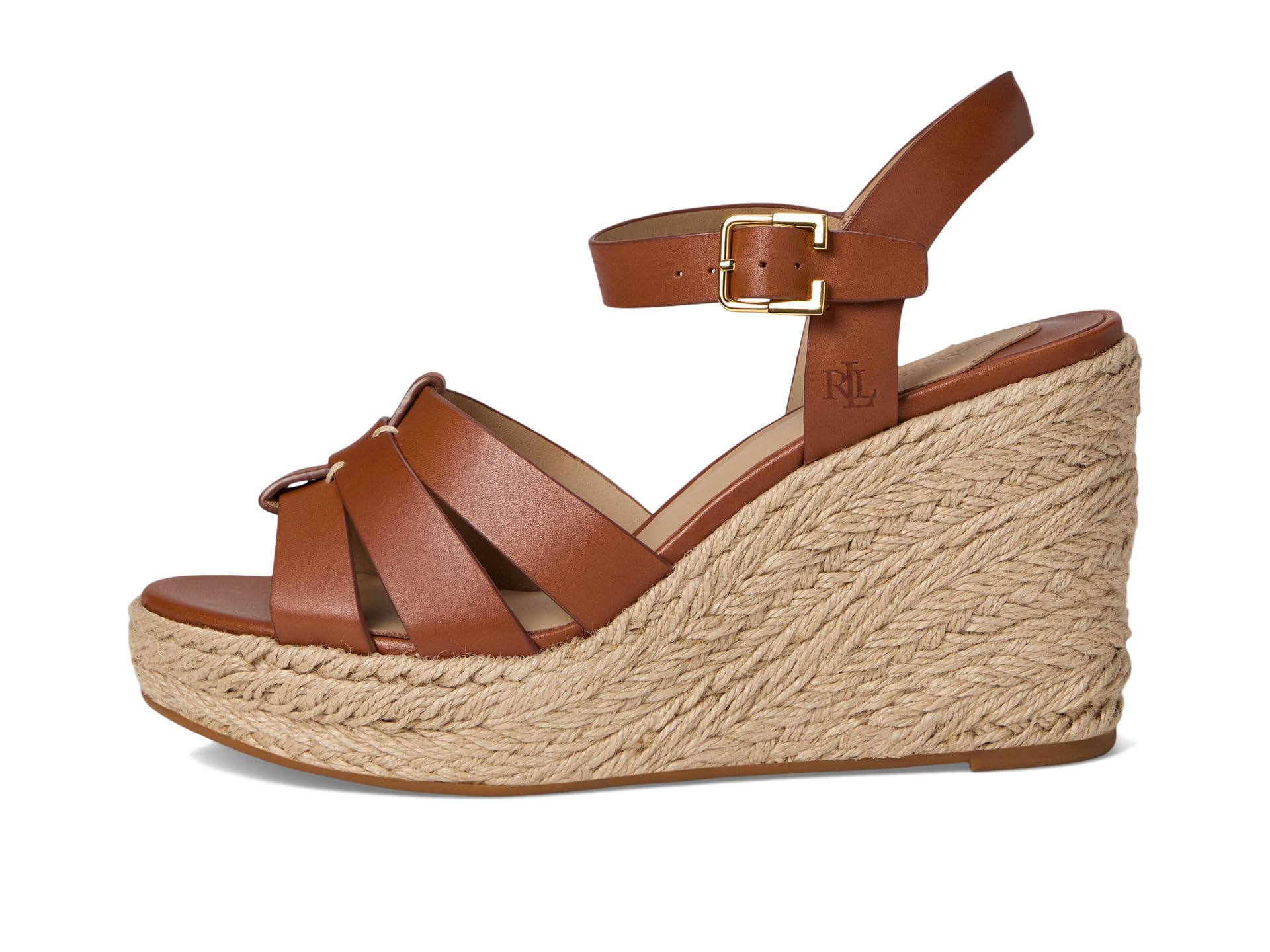 Сандалии Lauren Ralph Lauren Soffia Calfskin Espadrille, цвет Lauren Tan — фото 4