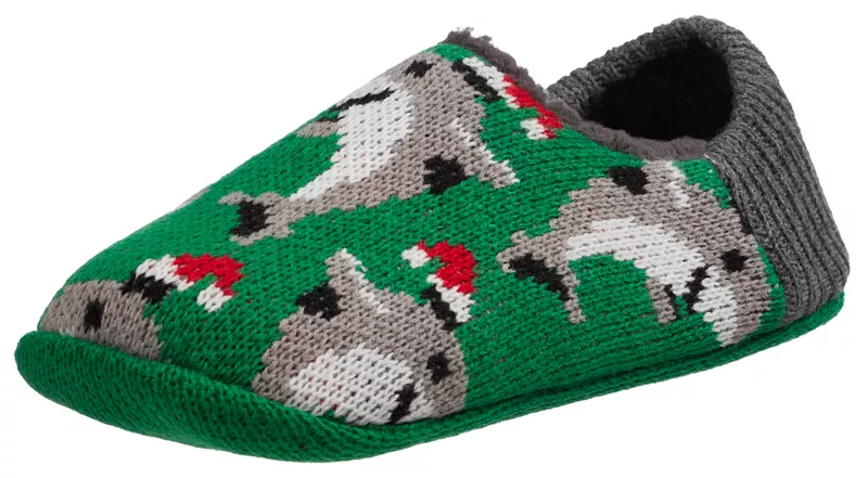 

Мужские праздничные тапочки Northeast Outfitters Cozy Cabin Santa Critters, зеленый