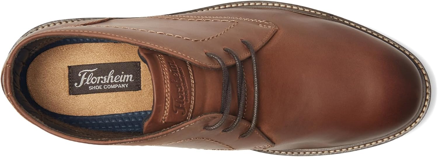 Мужские ботинки Florsheim Forge с простым носком и стилем чукка, Brown Crazy Horse — фото 2