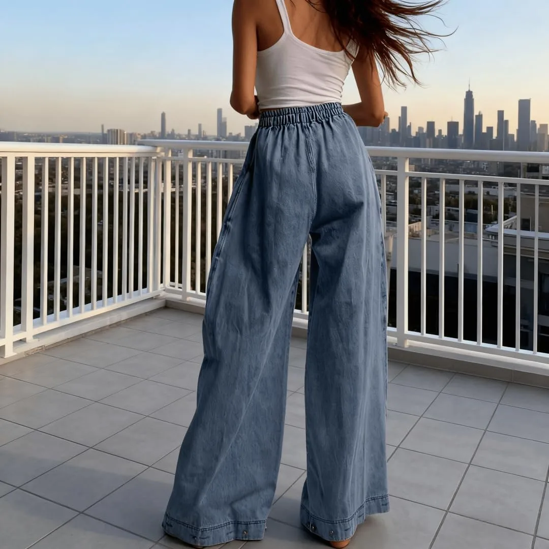 Женские джинсы 2026 Y2k baggy harem boyfriend wide leg balloon с молнией и плиссировкой — фото 4