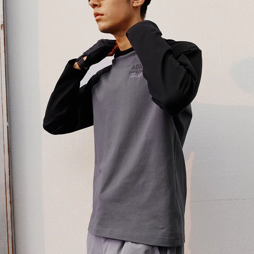 Adidas Футболка Unisex Dark Gray/Black — фото 4