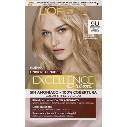 

Краска для волос L'Oreal Paris Excellence Creme Universal Nudes, 9U very light blonde