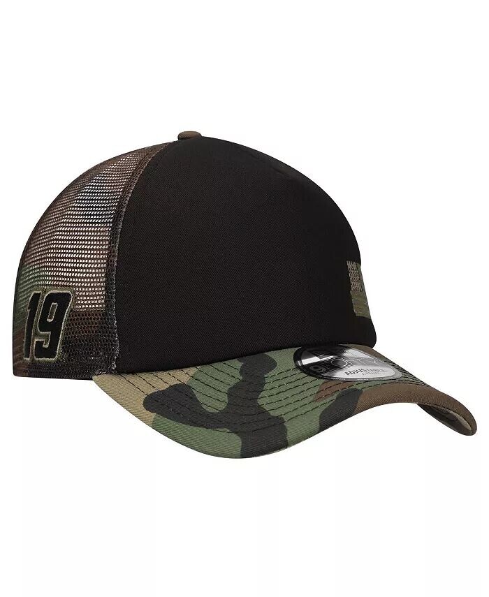 

Мужская регулируемая кепка Martin Truex Jr Trucker 9FORTY черного/камуфляжного цвета New Era, черный