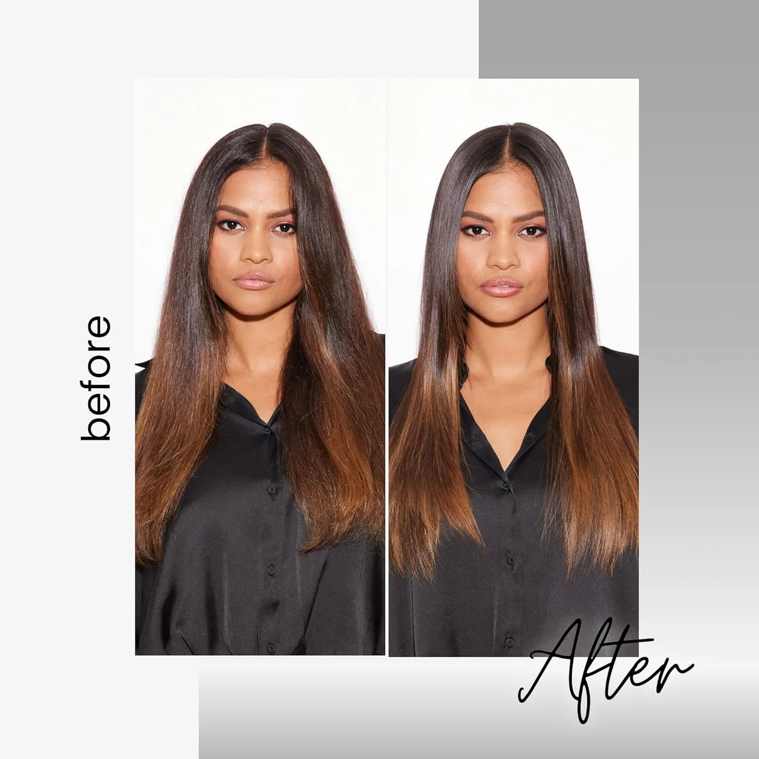 Kenra Platinum Silkening Gloss, лак для волос Brilliant Shine, укрощает пушистость и сглаживает непослушные волоски, легкая формула, защита от влажности, уход за сухими кончиками, для волос средней и жесткой структуры 59 мл — фото 3