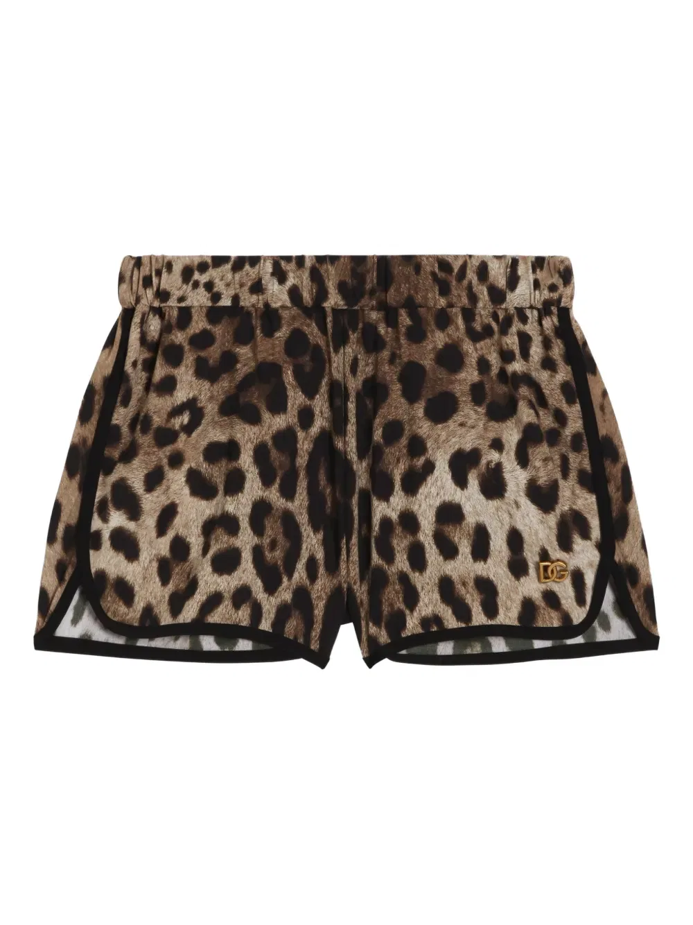 Плавки с леопардовым принтом Dolce & Gabbana Kids, коричневый