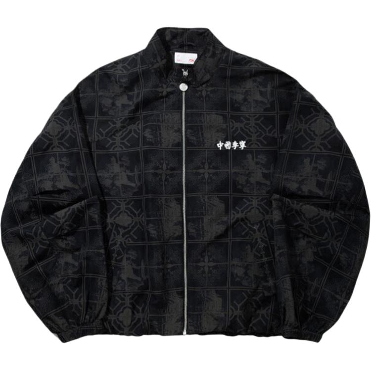 

LiNing Куртка мужская черная с полной печатью, Black All over Print