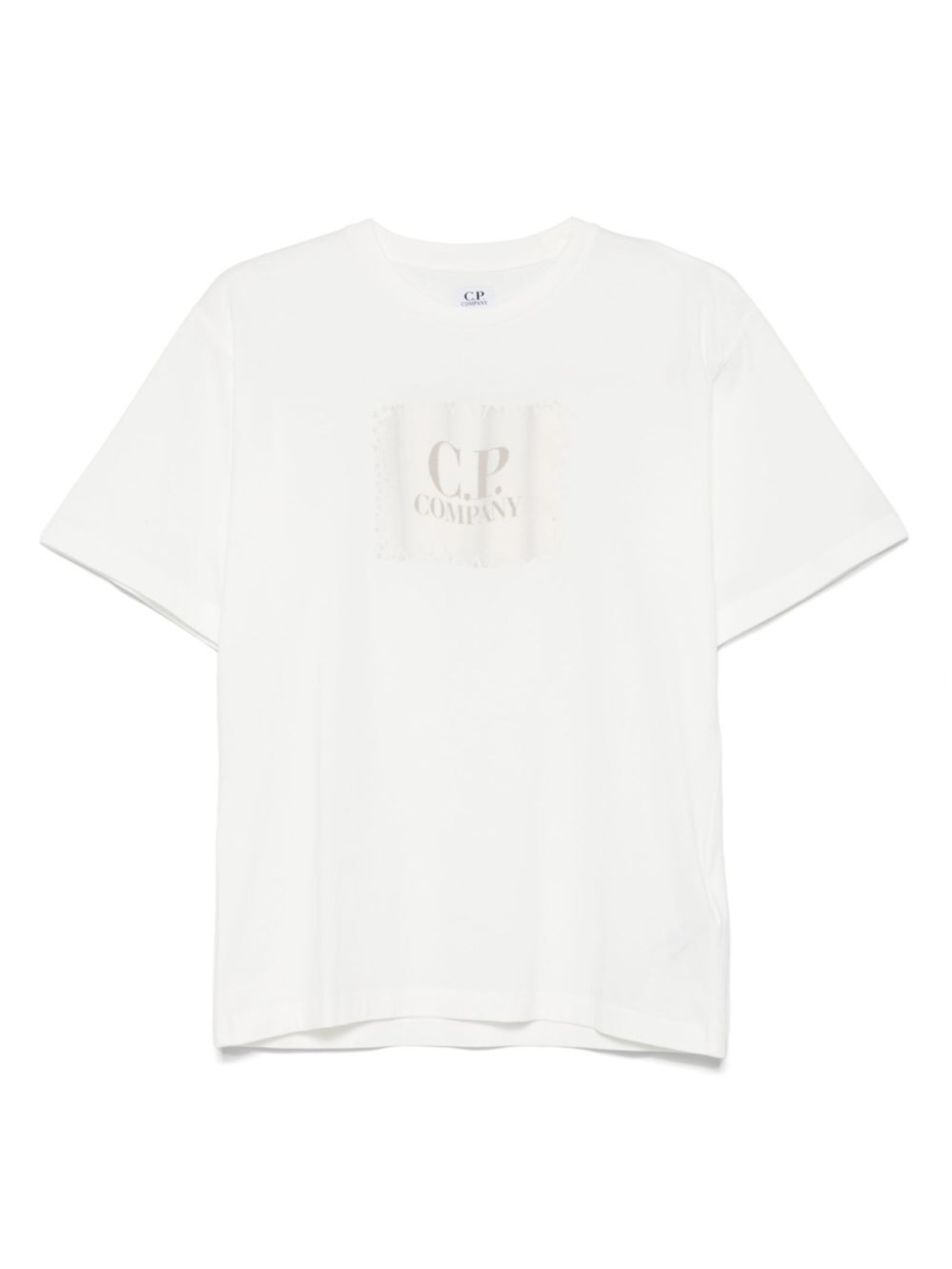 

C.P. Company Kids футболка с логотипом, белый
