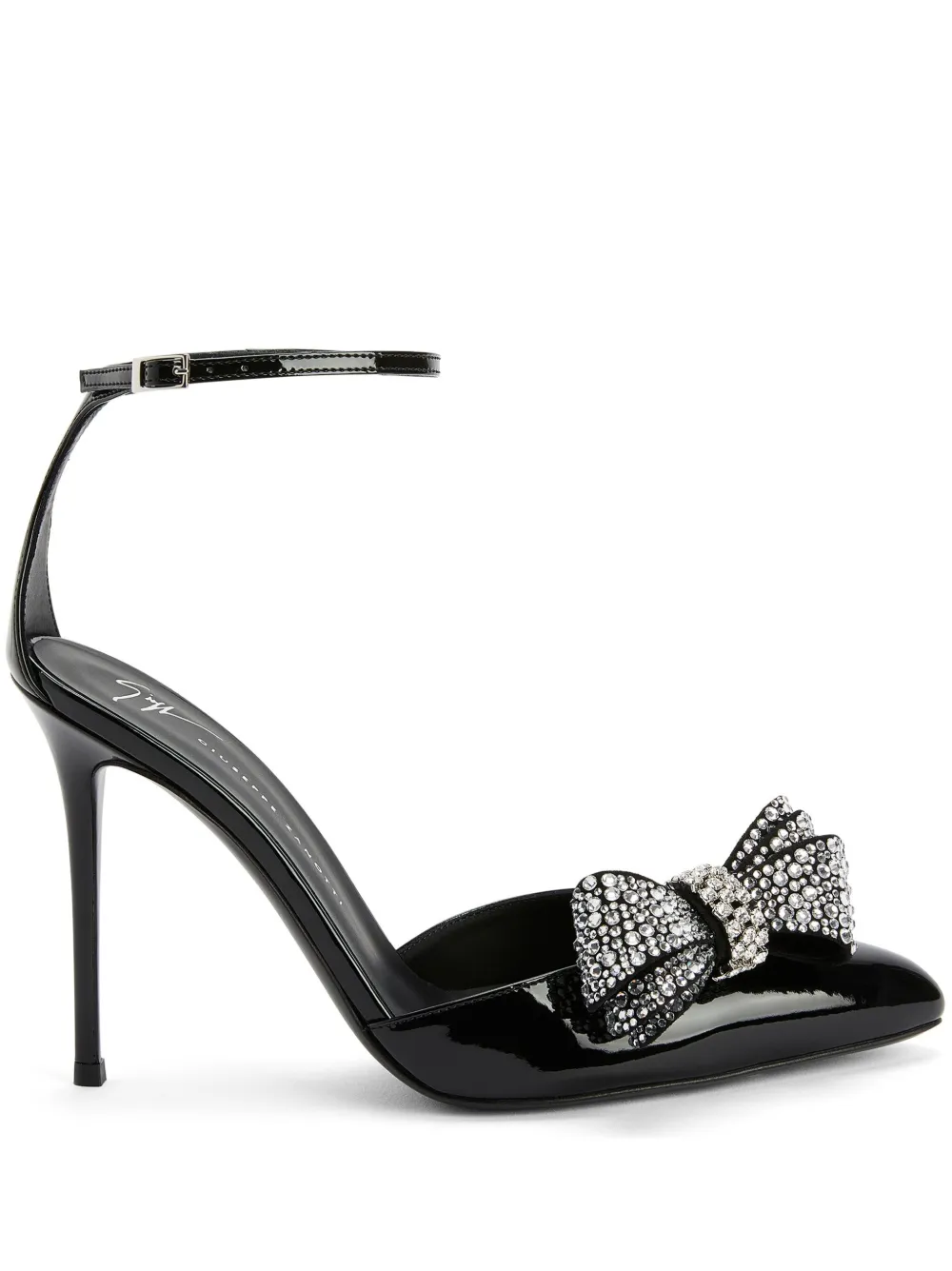 Туфли Mahrtina 105 с бантом Giuseppe Zanotti, черный