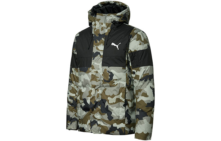 

PUMA Пуховик мужской темно-оливковый, Dark Olive