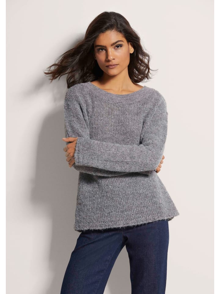 

MADELEINE Свитер с глянцевым эффектом, графитового/темно-пудрового цвета