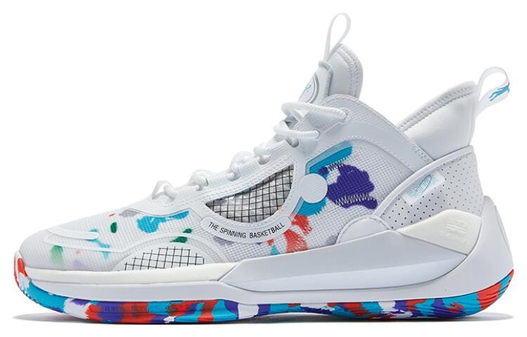 

Баскетбольные кроссовки Basketball Shoes Men Mid-Top White/Blue Qiaodan