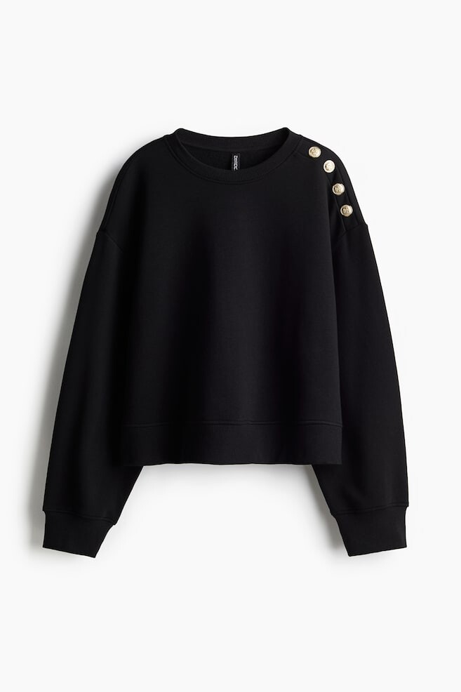 

Толстовка с пуговицами H&M, черный