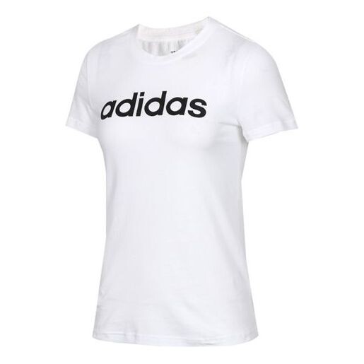 

Футболка e lin slim t спортивные стильные с коротким рукавом Adidas, белый