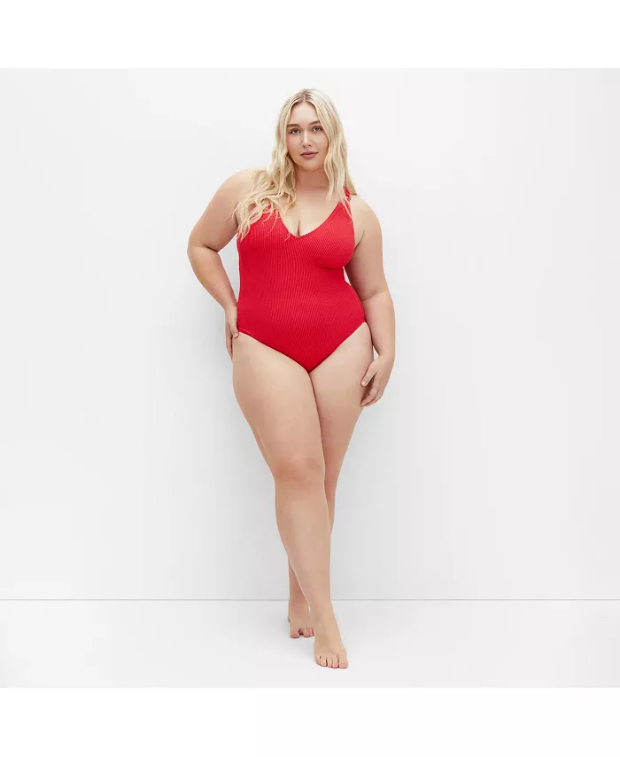 

Купальник Plus Size Avalon 1 Piece CITY CHIC, красный