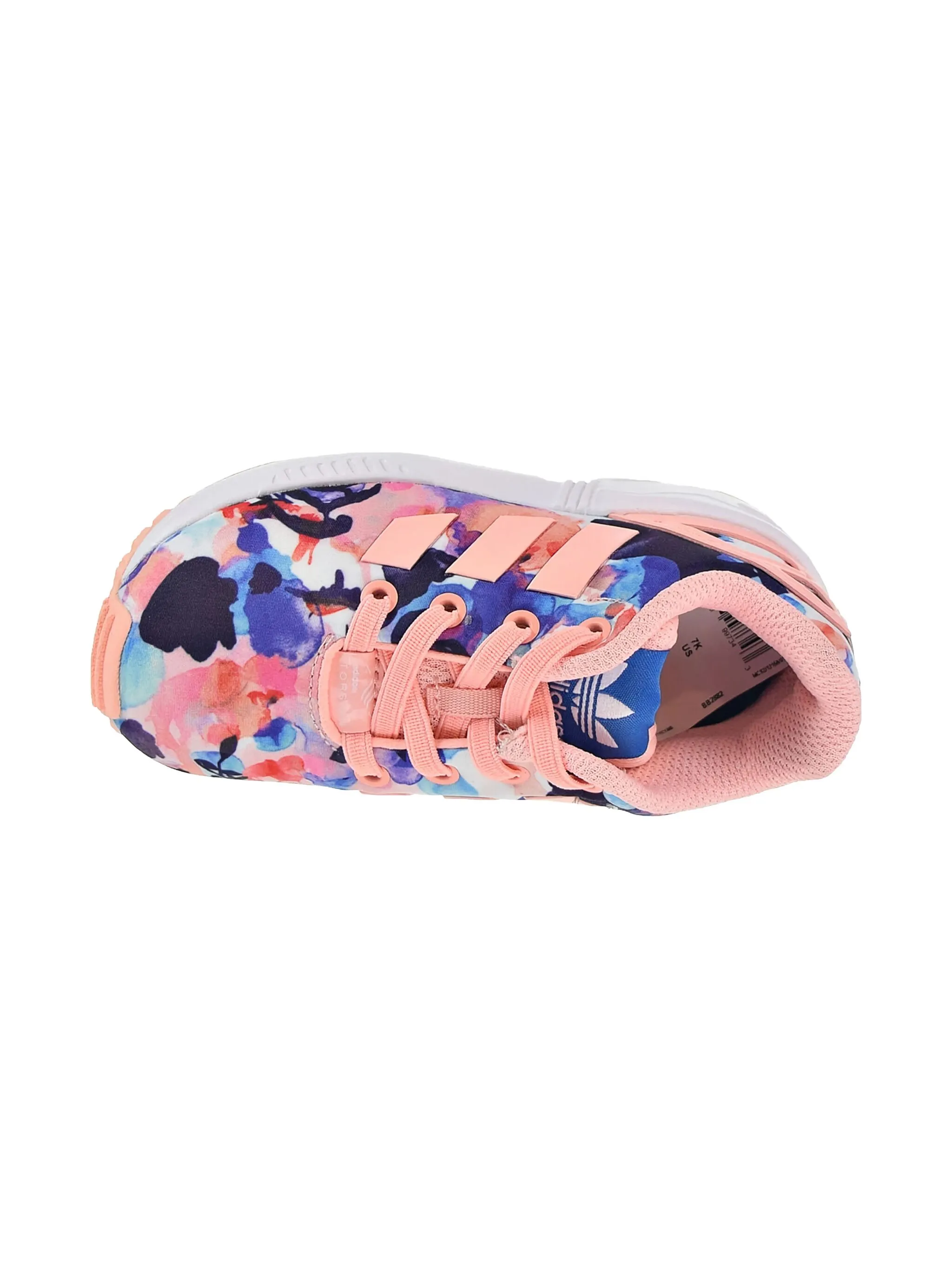 Кроссовки ZX Flux EL Hazcor Adidas Kids, розовый — фото 3