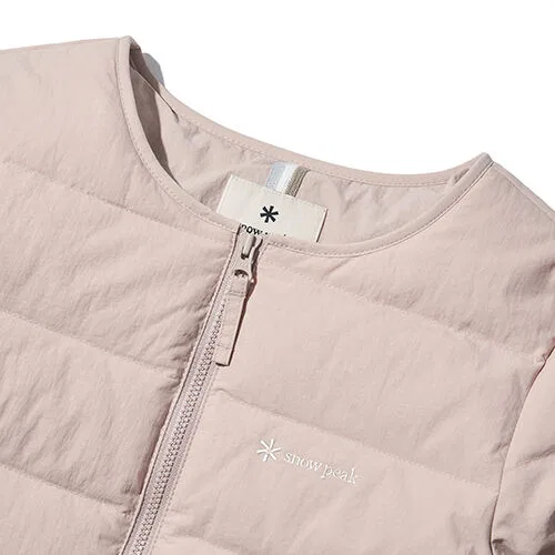 Детская лёгкая пуховая куртка Land светло-розового цвета от Snowpeak Apparel Kids — фото 3