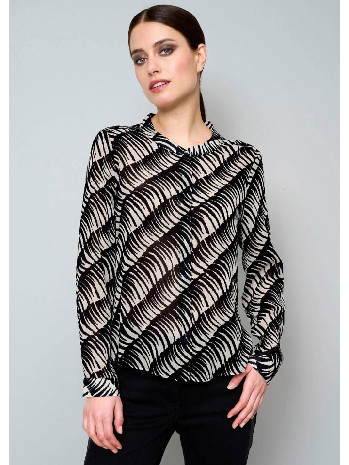 

Alba Moda Блузка из прозрачной ткани бежевого цвета