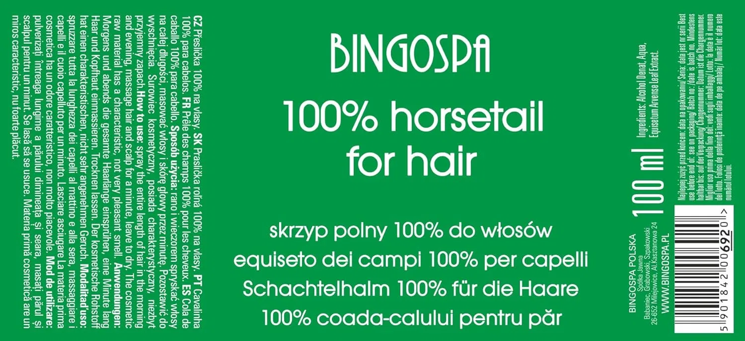Средство для волос «Horsetail 100%» от BINGOSPA Bingospa — фото 2