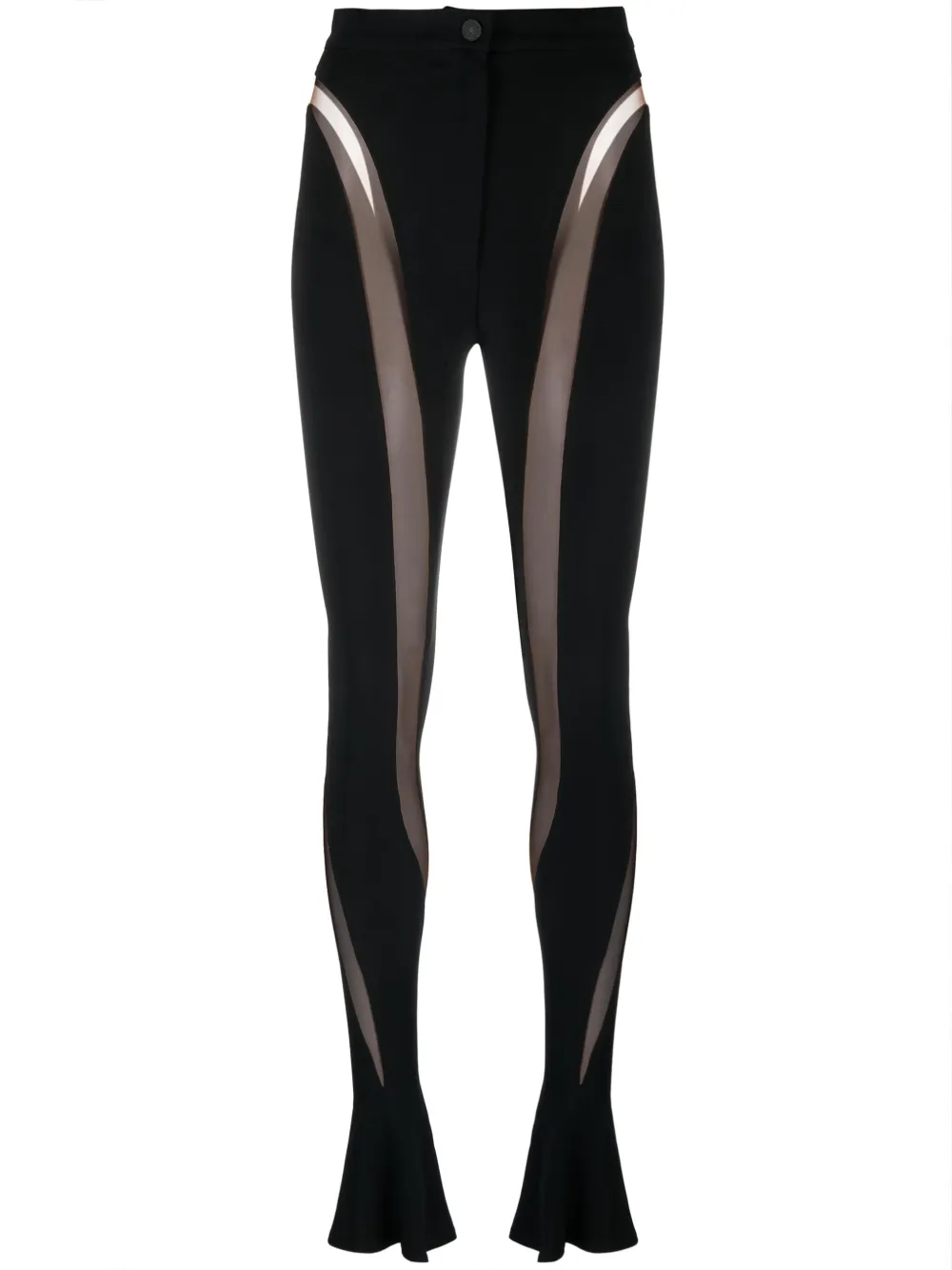 

Брюки с панелями Illusion Mugler, черный