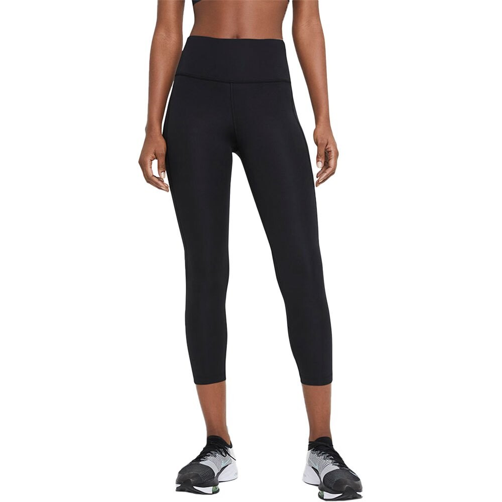 

Тайтсы Nike Dri Fit Fast Cropped, черный