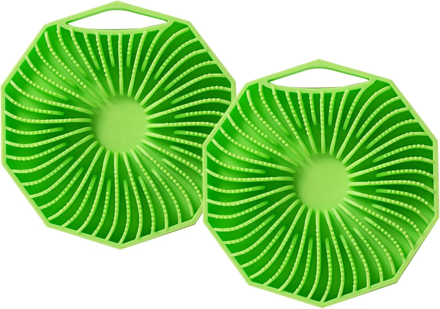Набор силиконовых массажных щеток для тела, 2 шт. Generic, Green