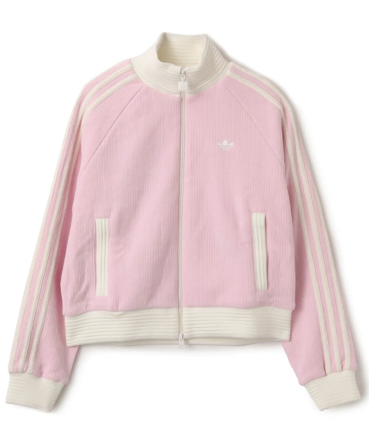 Толстовка adidas Velour Knit Track Top розовая — фото 4