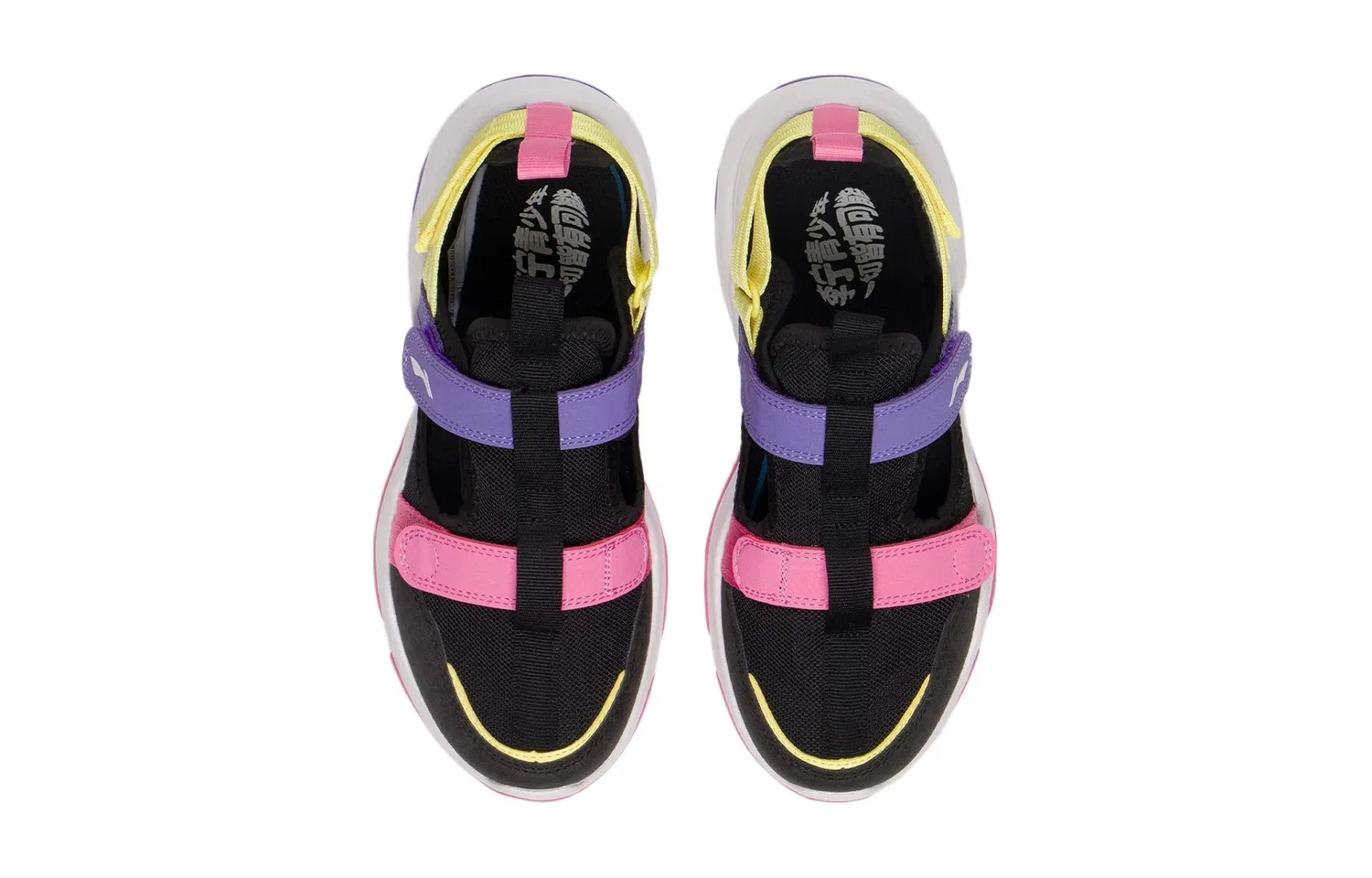 Сандалии детские дышащие с амортизацией Li-Ning YOUNG черно-фиолетовые — фото 4
