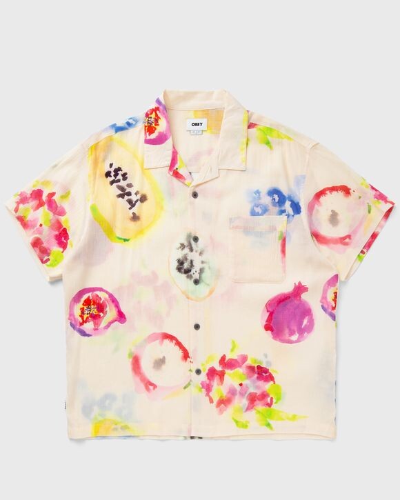 

Рубашка Obey Soft Fruits Woven, цвет blush multi