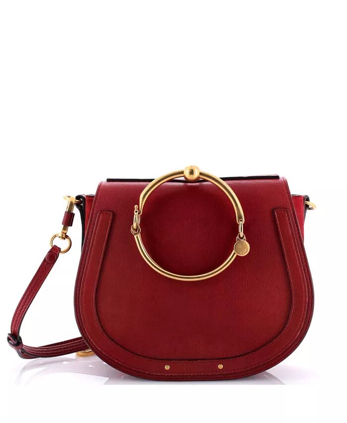 

Сумка через плечо Nile среднего размера из кожи Pre-Owned Chloe, красный