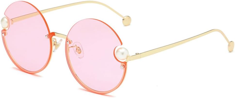 

Круглые солнцезащитные очки без оправы для женщин, ретро-очки в металлической оправе, винтажные солнцезащитные очки для женщин с защитой от УФ-излучения UV400 LANGSER, 6