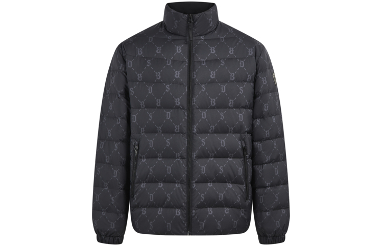 

Письмо состаренная пуховая куртка унисекс BOSIDENG, черный monogram 9t47