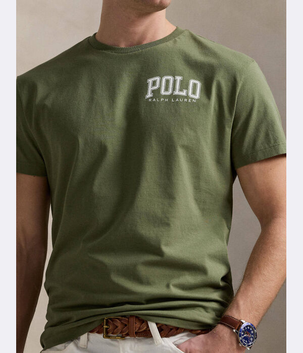Футболки Classic fit Polo Ralph Lauren, зеленый — фото 4