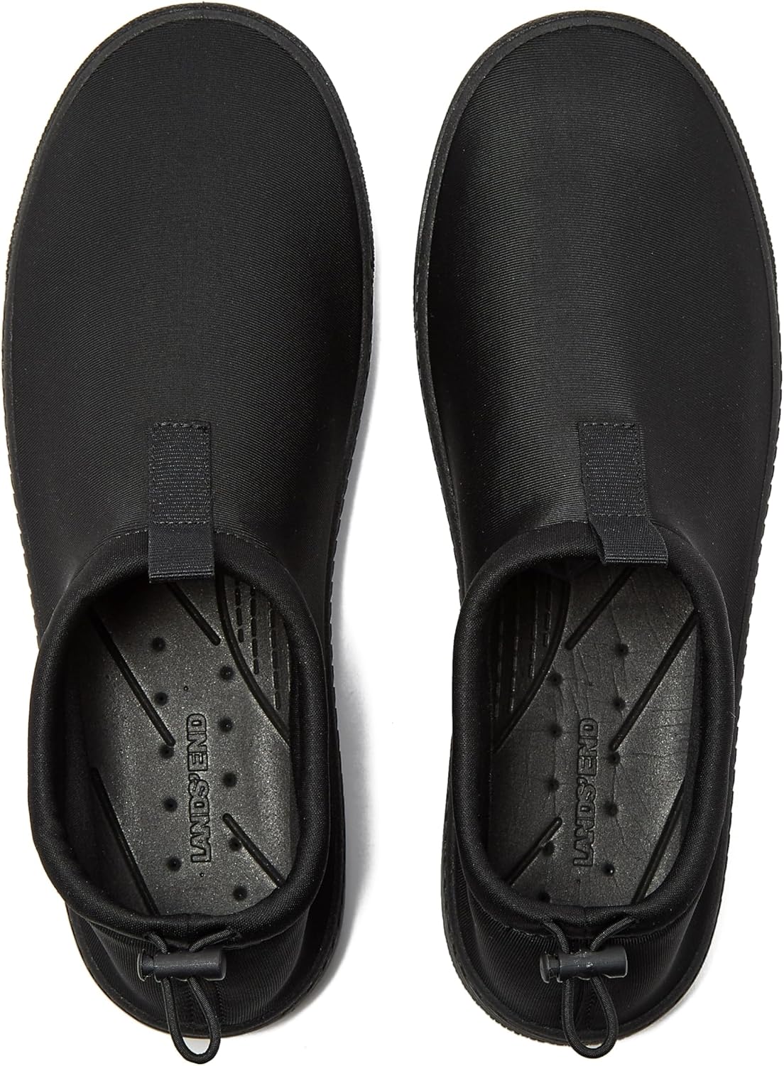 Мужские водные кроссовки Lands' End Slip On, спортивные водные кроссовки из неопрена с быстрой сушкой для пляжа, бассейна или реки с дренажными отверстиями, темно-синий или черный, размер 7-15, водные кроссовки для мужчин — фото 3