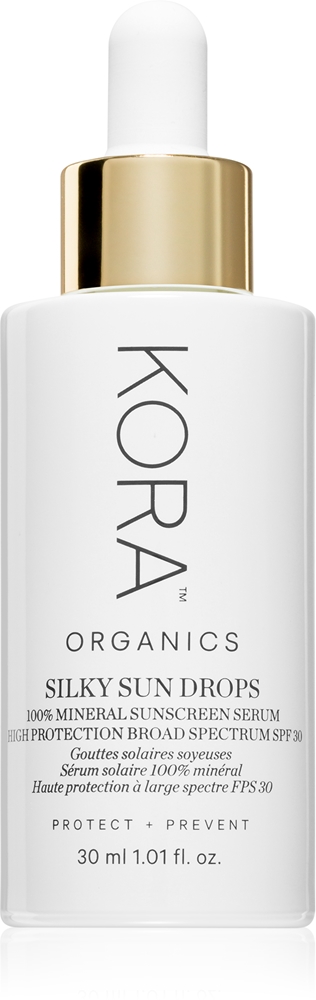 

Солнцезащитный лосьон Silky Sun Drops для лица Kora Organics, spf 30 30 мл