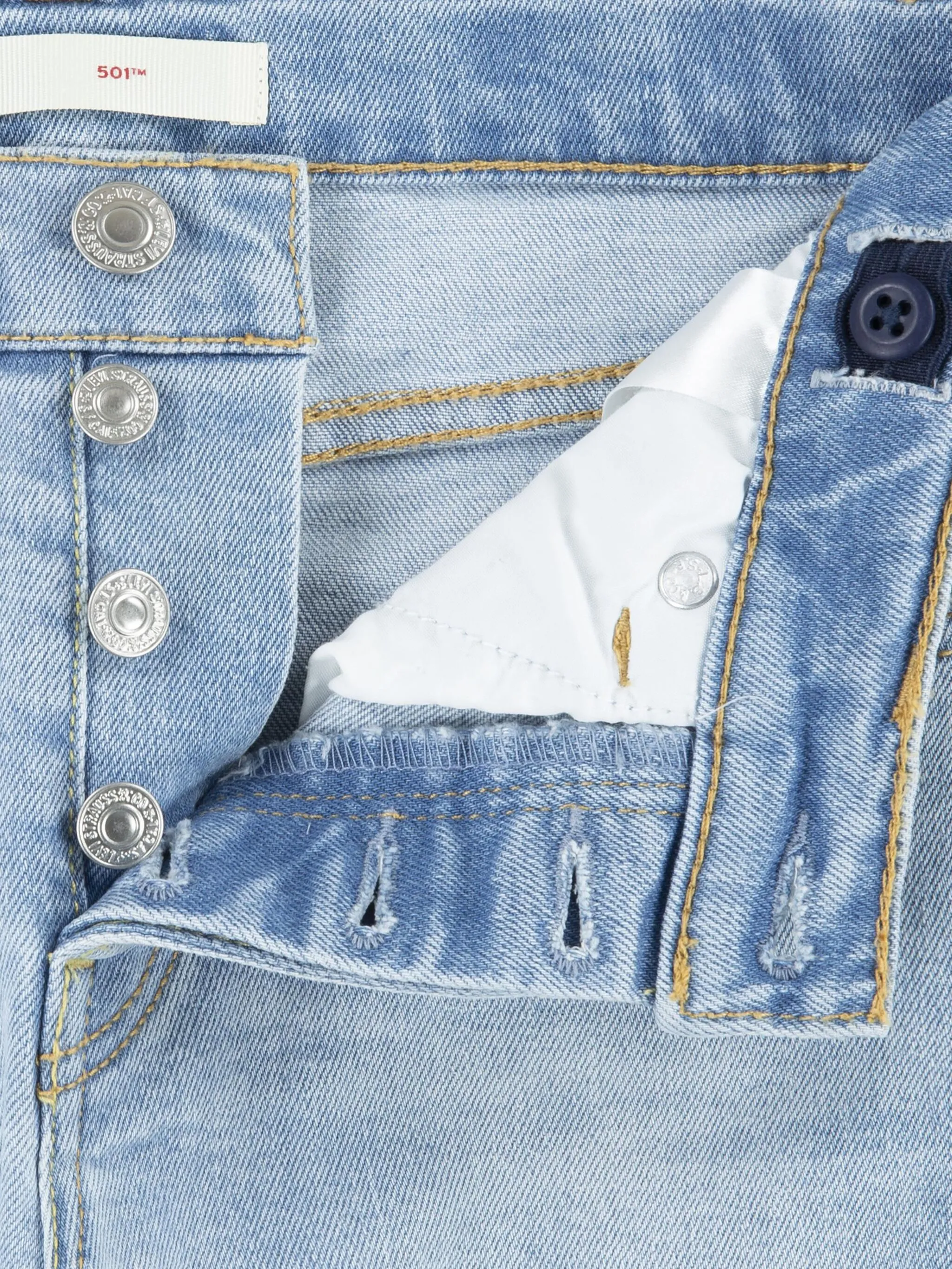 Прямые джинсы с завышенной талией Levi'S Kids, синий — фото 3