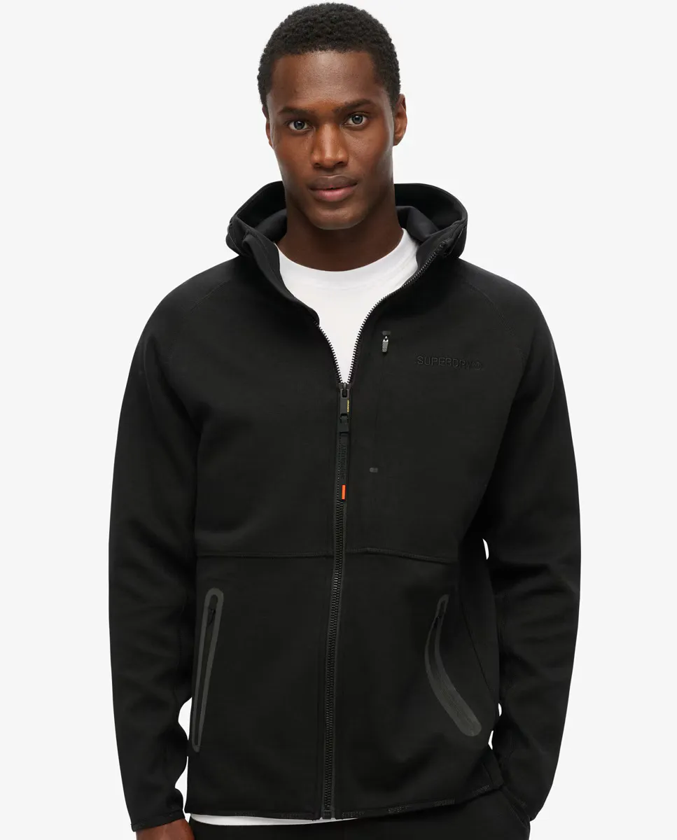 

Мужская толстовка с капюшоном и застежкой-молнией Tech Logo Superdry, черный