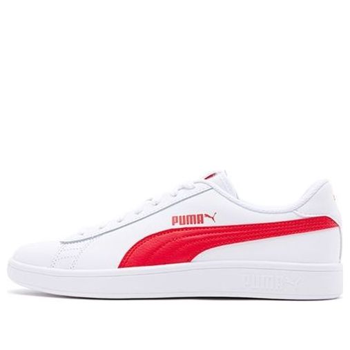 

Кеды PUMA Smash V2 L White Red Unisex 'White Red', красный