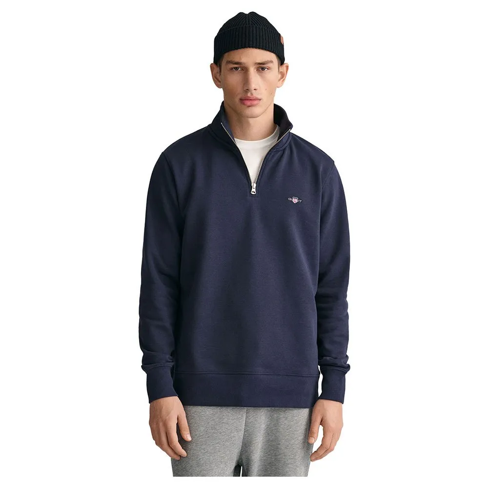 

Толстовка Gant Shield half zip, синий