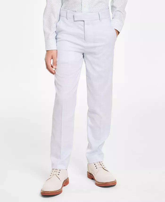 

Брюки Big Boys Slim Fit Stretch Ocean Sharkskin для мальчиков Calvin Klein, синий