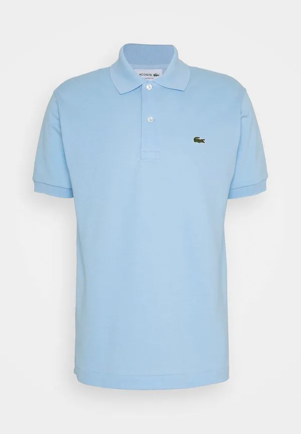 Рубашка поло Lacoste Panorama, хлопок пике, однотонная, синий