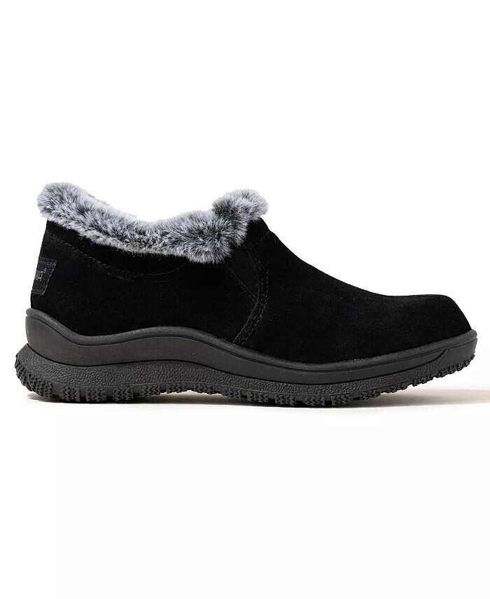 Женские замшевые ботильоны Eagan на подкладке из искусственного меха Minnetonka, черный — фото 4
