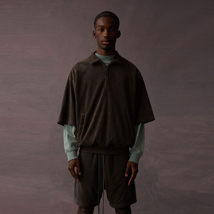 Drop2 SS23 Рубашка мужская Off Black Fear Of God Essentials, черный — фото 3