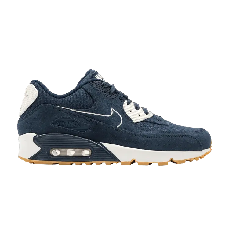 

Кроссовки Nike Air Max 90 Premium 'Armory Navy Gum', синий